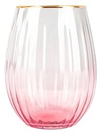 NOVASTYL - Lot de 4 gobelets gatsby 59cl en verre rose - 1605452