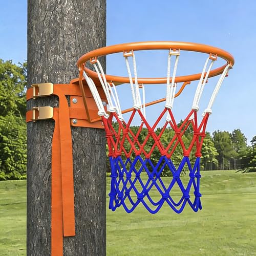 TapferBahn Panier De Basket Mural Exterieur,Panier Basket Interieur,Filet Panier Basket Exterieur,Panier Basket avec des Sangles,Portable en Hauteur,pour SéLection De Cadeaux