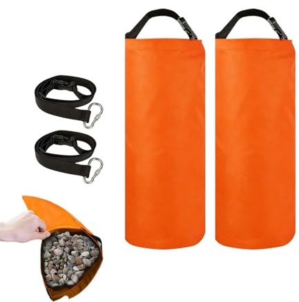 Gazebo Tent Sandbags | 11.34 kg Oxford Fabric Portable with Strap Pack of 2, Weight Bag for Legs, for Pergolas Parasols Outdoor Banner Sun Protection Canopy Awnings Camping Party Picnic