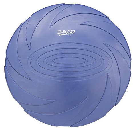 Hunde Frisbee | Hundespielzeug für große hunde | Aerodynamisches Hundefrisbee in sichtbarer blauer Farbe | Aus Gummi für Fangspiele, Agility, Hundetraining | Kleine, Mittlere und grosse Hunde