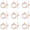 Kissitty 20 Sets Rose Gold Round Toggle Clasps Bracelet Necklace Closure End Clasps