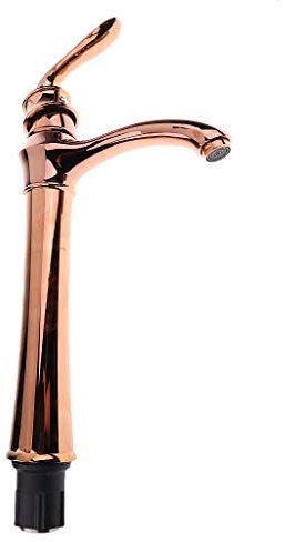 Tubayia Vintage Einhebel Wasserhahn Waschtischarmatur Bad Armatur Waschtischmischer für Küche Badzimmer usw (# 2 Rot Bronze)