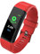 perfk Smartwatch Donna Orologio Contapassi Orologio Sportivo Uomo/Messaggio Push, Misurazione della Pressione Sanguigna, Ricarica USB - Rosso