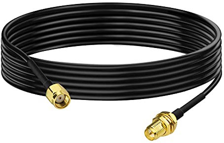 BINGFU RP-SMA Stecker auf RP-SMA Buchse Kabel 2m RG174 WiFi-Antennenverlängerungs Koaxialkabel für Drahtlose Mini PCI Express PCIE Netzwerkkarte USB WiFi Adapter WiFi Router Booster IP Kamera