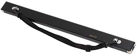 MI&VI Bogenkoffer für (1) einzelne Violine/Viola/Cellobogen mit verstellbarem Schultergurt in Blau – von MIVI Music (schwarz)