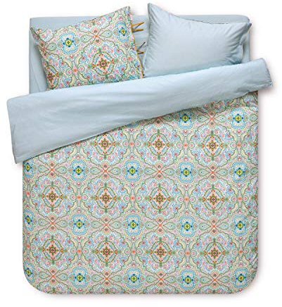 Pip Studio Bettwäsche Moon Delight Weiß Mandala Ornamente Blumen Blüten Schmetterling Perkal, Größe:200 cm x 200 cm