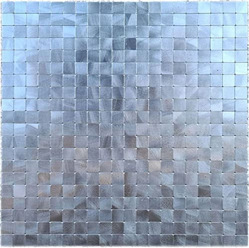 Piastrelle a mosaico autoadesive, in metallo, per piastrelle, cucina, MOS200-4M15