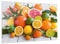 ALLboards Glas Magnettafel CITRUSFRÜCHTE ORANGEN LIMETTE ZITRONEN 60x40cm Glasbild Memoboard aus Glas Glastafel mit Motiv Magnetwand zum Beschriften Magnetische Tafel Wandbild