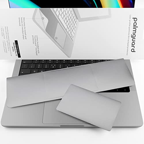 Batianda Trackpad Cove Skin Kompatibel mit MacBook Pro 14 Zoll 2021 Modell A2442 M1 Pro /M1 Max, Halbkörper Handflächenschutz Auflage mit Touch Pad Protector, Space Grey