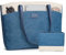 RAVUO Lehrertasche Damen, Wasserdichte Laptoptasche 15.6 Zoll Elegant Arbeitstasche Groß Aktentasche Shopper Tote Bag Frauen Uni Tasche Blau