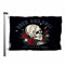 Swono Rosen Totenkopf 7,6 x 12,7 cm Flagge Vintage Rock and Roll Floral Tattoo Dead Urlaub Flagge Outdoor Flagge Garten Hof Outdoor Outdoor Dekorative Flagge