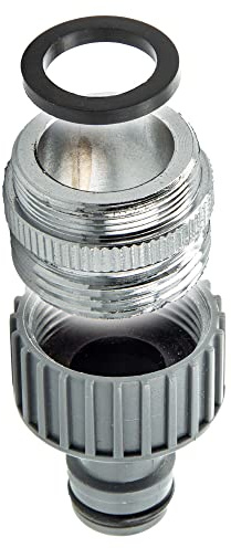 tecuro Aufnahme Adapter Übergangsstück M24 x 1 AG x 3/4 Zoll AG, Steckkupplung, MS hochglanzverchromt - 20091-P
