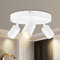 BOYIR Deckenstrahler LED Weiß Deckenstrahler 3 Flammig, Modern Deckenleuchten Schwenkbar 350°Spots Deckenleuchte Drehbar Deckenlampe GU10 für Küche，Schlafzimmer, Ohne Leuchtmittel