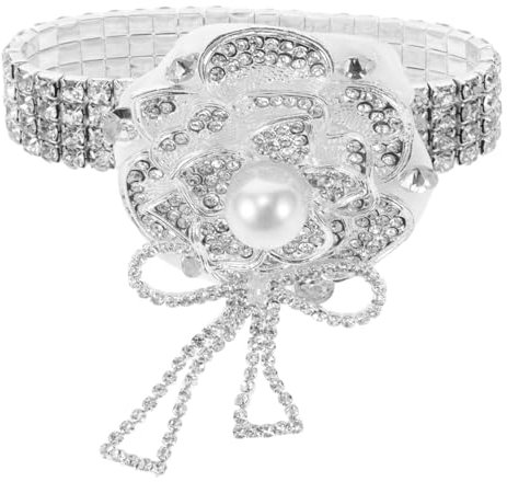 Garneck Handgelenk Brautjungfer Bouquet Abschlussball Boutonniere Hochzeit Blumensträuße für Brautjungfern Seide Handgelenk Corsage und Boutonniere Set Strass Handgelenk Corsage