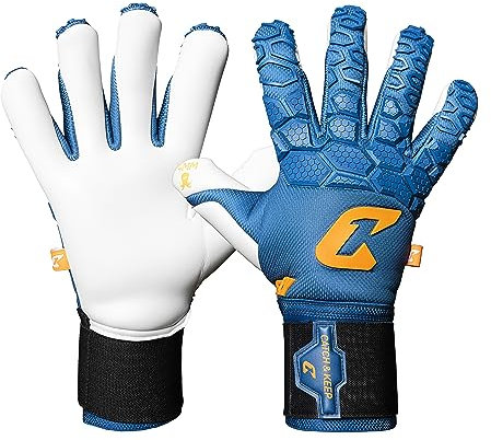 CATCH & KEEP Torwarthandschuhe Herren Fly Blue Soul Gr. 10 I Professionelle Torwarthandschuhe mit Fingerschutz, Daumenunterstützung & dickerer Handgelenksbandage