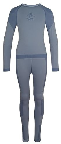 Trollkids Kids Hemsedal Baselayer Set 128, Lotus Blue