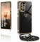 XCYYOO Funda con Cordón para Samsung Galaxy A53 5G,Funda Samsung Galaxy A53 5G Cuerda Colgante Ajustable Collar Carcasa Correa Antigolpes TPU Suave Silicona Funda para Samsung Galaxy A53 5G, Schwarz