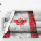 Jbyjbx Flanell-Decke mit Kanada-Flagge, fusselfrei, 203 x 152 cm, klassisch, gemütlich, niedliche Flanell-Decke für alle Jahreszeiten, MC700
