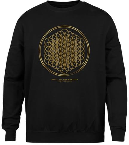 Generisch 3D Sempiternal Schwarzer Unisex-Pullover, Geschlechtsloser Rundhalsausschnitt