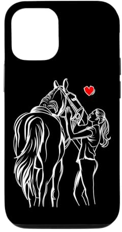 Pferde Mädchen Liebe Reiterin Pferd Liebhaber Hülle für iPhone 12/12 Pro