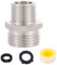 304 Edelstahl-Gartenschlauch-Adapter, Badezimmer-Duschschlauch auf Gartenschlauch-Adapter, 1,9 cm GHt-Stecker auf 1,27 cm G (1/2 Zoll) IPS-Stecker, bleifrei, Dusch-zu-Gartenschlauch-Adapter