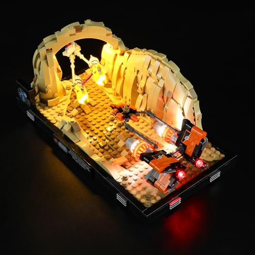 GEAMENT LED Licht-Set Kompatibel mit Lego Podrennen in Mos Espa Diorama 75380 (Modell-Set Nicht enthalten)
