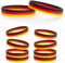 GEBETTER 8 Stück Fanarmband Deutschland Fanartikel EM WM schwarz rot gold Armband Silikonband Band zu Weltmeisterschaft Europameisterschaft