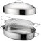 Sharplace Fischpochierer, Bräter, 16 Zoll, mit Deckel, tragbar, bequemer Griff, Mehrzweck-Backblech, ovales Kochgeschirr, Meeresfrüchte, Eier, a