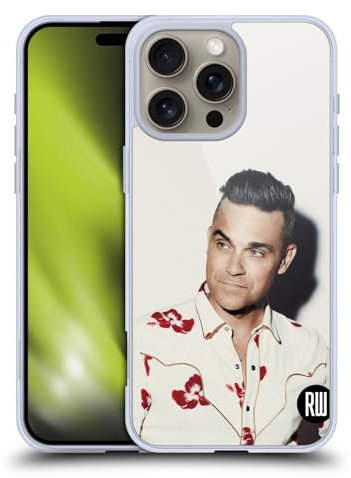 Head Case Designs Offizielle Robbie Williams Blumiges Shirt Kalendar Soft Gel Handyhülle Hülle kompatibel mit Apple iPhone 16 Pro Max