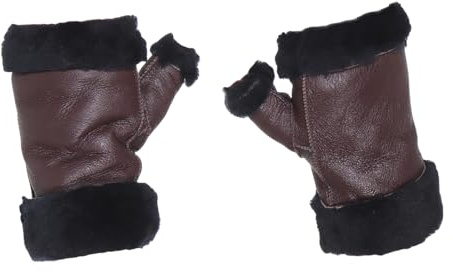 Harrys-Collection Damen Armstulpen aus echtem Lammfell