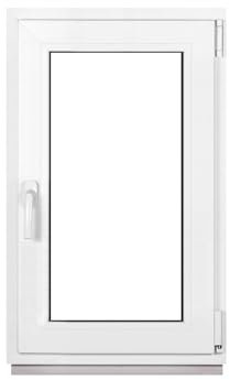 Framex Kellerfenster Fenster Kunststofffenster Weiß Breite x Höhe 50 x 85 cm (500 x 850 mm) 2fach (32 mm) Dreh Kipp DIN Rechts - Premium - Alle Größen