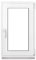 Framex Kellerfenster Fenster Kunststofffenster Weiß Breite x Höhe 50 x 85 cm (500 x 850 mm) 2fach (32 mm) Dreh Kipp DIN Rechts - Premium - Alle Größen
