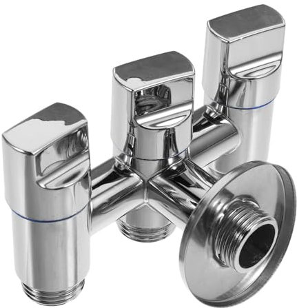 Veemoon Umschaltventil Mit Ausgängen Wasserhahn-splitter-umsteller Eckventil Aus Edelstahl Brauseschlauchadapter Für Gartenschlauch Und Sanitärinstallationen
