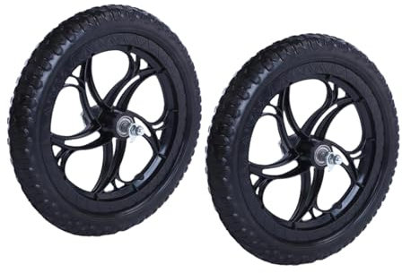 kowaku 1 Paar Kinder Balance Bike Ersatzräder Leichtes Training Fahrrad Reifen 12 Zoll, Pflaumenblütenrad für Balance Bike Ersatz