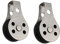 Sosoport 1 Satz Edelstahl Rolle Nylon Seilrolle Fischernetz Rolle Bootsrolle Einzelrolle 2 Stück