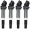 4X Zündspule 12137559842 Kompatibel for BMW 1 3 5 6 E60 E63 E64 E81 E82 E87 E88 E90 E91 E92 E93 316i 318i 320i 325i 328i 330i 520i 523i