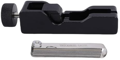 Hiraith Einstellwerkzeug für den Zündkerzenabstand, Fühlermaß aus Stahl für die Meisten Zündkerzen mit 10 Mm, 12 Mm, 14 und 16 Gewinde, Fühlermaß mit Doppelter Skala, Geeignet für (Schwarz)