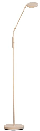 Fischer & Honsel Stehleuchte, Sorento | sandfarben| B: 23 cm, H: 138 cm| Ausladung: 45 cm| mit Taster und stufenlos dimmbar| Farbtemperatureinstellung 3 Stufen | 1x LED 6,5W 2700/3350/4000 K| 760 lm
