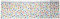 Kunststoff-Tischdecke - 2,13 m x 1,37m - Regenbogen-Punktmuster-Design, 84 x 54