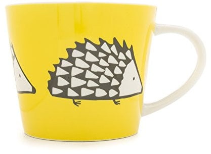 Keith Brymer Jones Collaboration Range - Scion Living Large Mug Spike Ceramic Mug - Yellow- Gift Boxed - 525ml