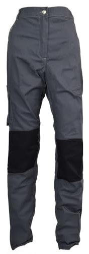 Fashion Sécurité Pantalon de Travail Femme Gris et Citron Résistant, Confortable et Tendance - Bricolage et Jardinage