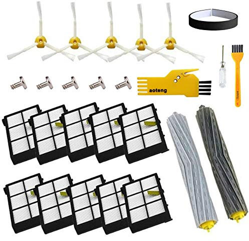 Accessorio per iRobot Roomba ruota di ruota + Filtro HEPA + Kit di Ricambio Spazzola laterale Per iRobot Roomba 800 860 870 880 980 Aspirapolvere accessori pezzi