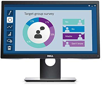 Dell P2018H - LED monitor - 20 (19.5 viewable) - 1600 x 900 @ 60 Hz - TN - 250 cd/m² - 1000:1-5 ms - HDMI, VGA, DisplayPort - with 3 years Advanced Exchange Service