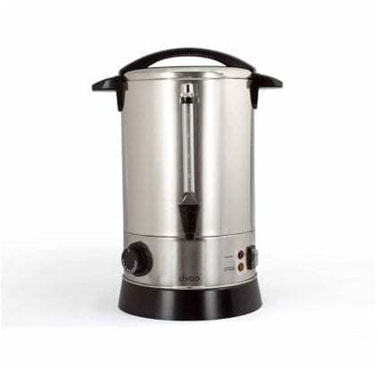 Livoo – Percolateur à café DOM397 – Capacité 6,8L, 40 tasses, 950 W, 2 fonctions, thermostat ajustable, 110 °C, acier inoxydable