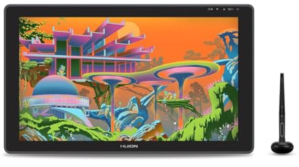 HUION Kamvas 22 Plus tablette Graphique Noir 476,64 x 268,11 mm USB