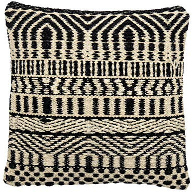 Bloomingville Kissen Bix, schwarz, Wolle