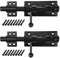 TSSS Slide Gate Latch Bolt with Padlock Hole,160 x 45mm,304 Stainless Steel Solid Barrel Latches for Wooden Gates,14mm Dia Bar