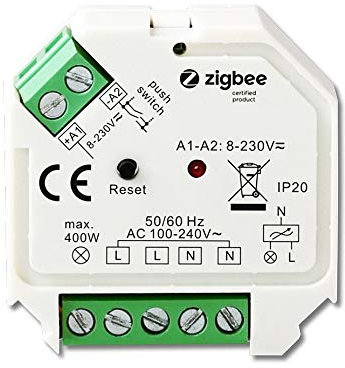 ZigBee 3.0/Push Universal Triac Dimmer 230 V, 200 VA