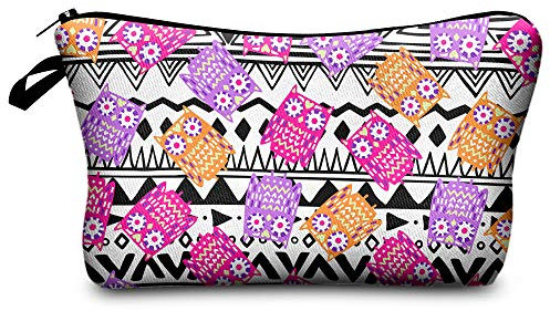 PREMYO Kosmetiktasche Klein für Handtasche - Schminktasche Damen Make Up Tasche - Federmappe Mädchen Etui Eulen