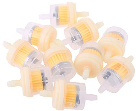 SUCHUANGUANG 10x 4/25'' 4mm Hose Motorcycle Scooter Gasoline Filter Clear Inline Gas Fuel New Mesh Cartridge